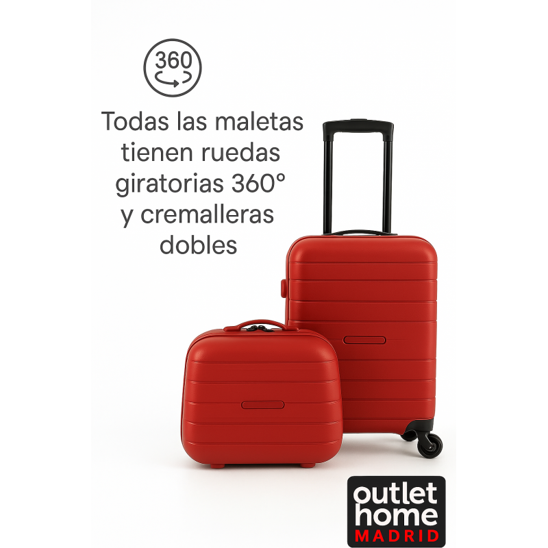 MALETAS PEQUENAS POLIPROPILENO / ROJO