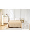 MANTA CORALINA RAYADA BEIGE