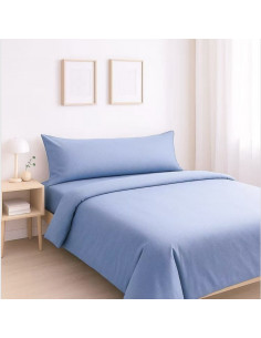 FUNDA NORDICA LISA AZUL