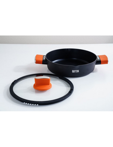 CACEROLA BAJA 26CM C/TAPA GASTRO QUTTIN