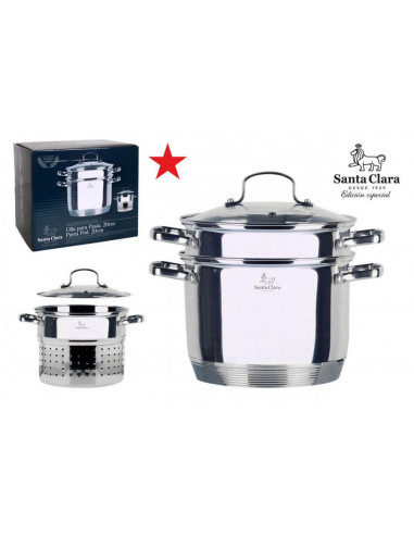 OLLA PASTA CON TAPA 20cm SANTA CLARA