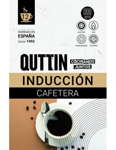 CAFETERA CON MANGO MADERA QUTTIN