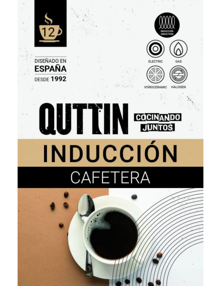 CAFETERA CON MANGO MADERA QUTTIN