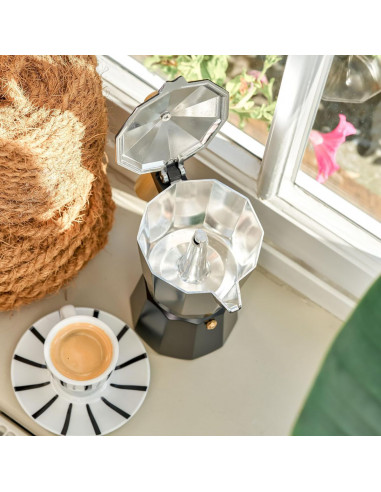 CAFETERA CON MANGO MADERA QUTTIN