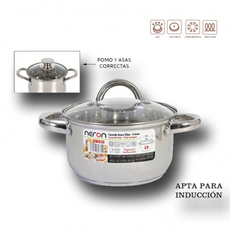 CACEROLA ACERO INOXIDABLE