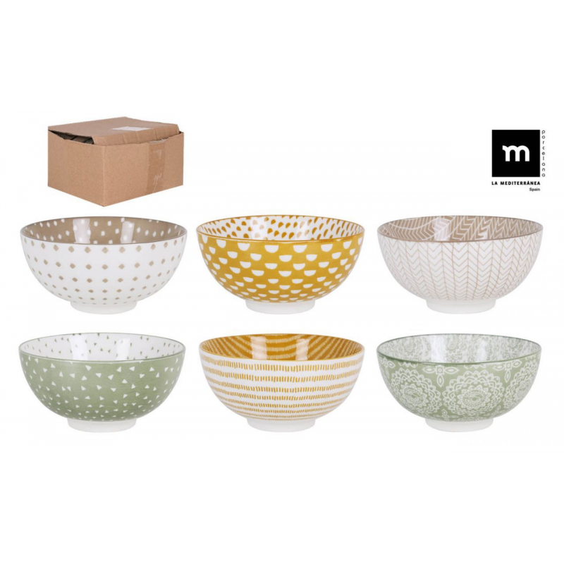 SET 6 BOL CERÁMICA JAPO